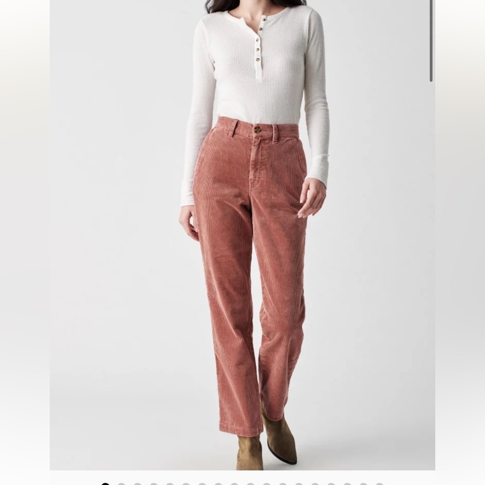 Faherty Corduroy Pants in Rust Pink